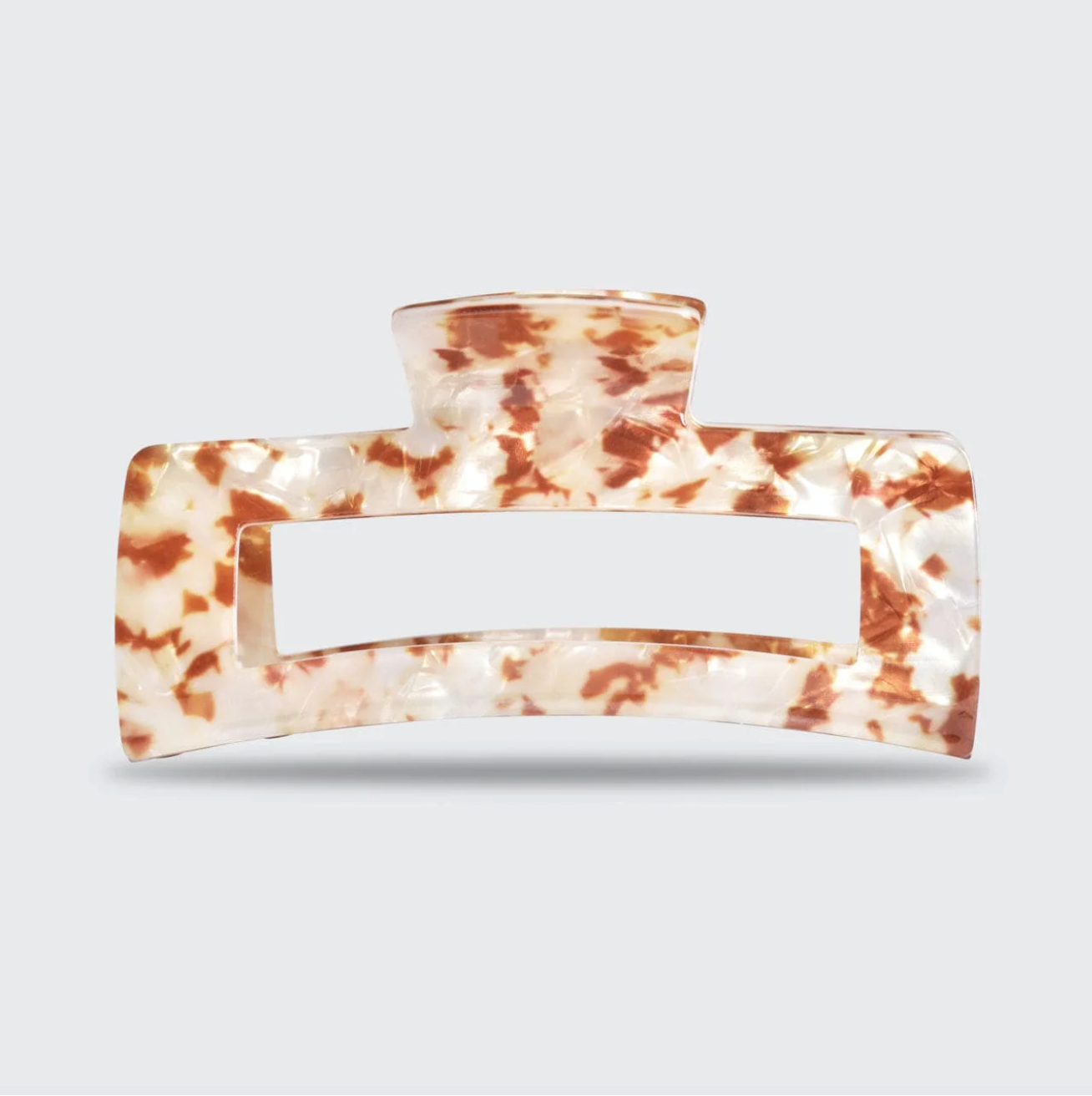 Eco-Friendly Jumbo Open Shape Claw Clip - Brown