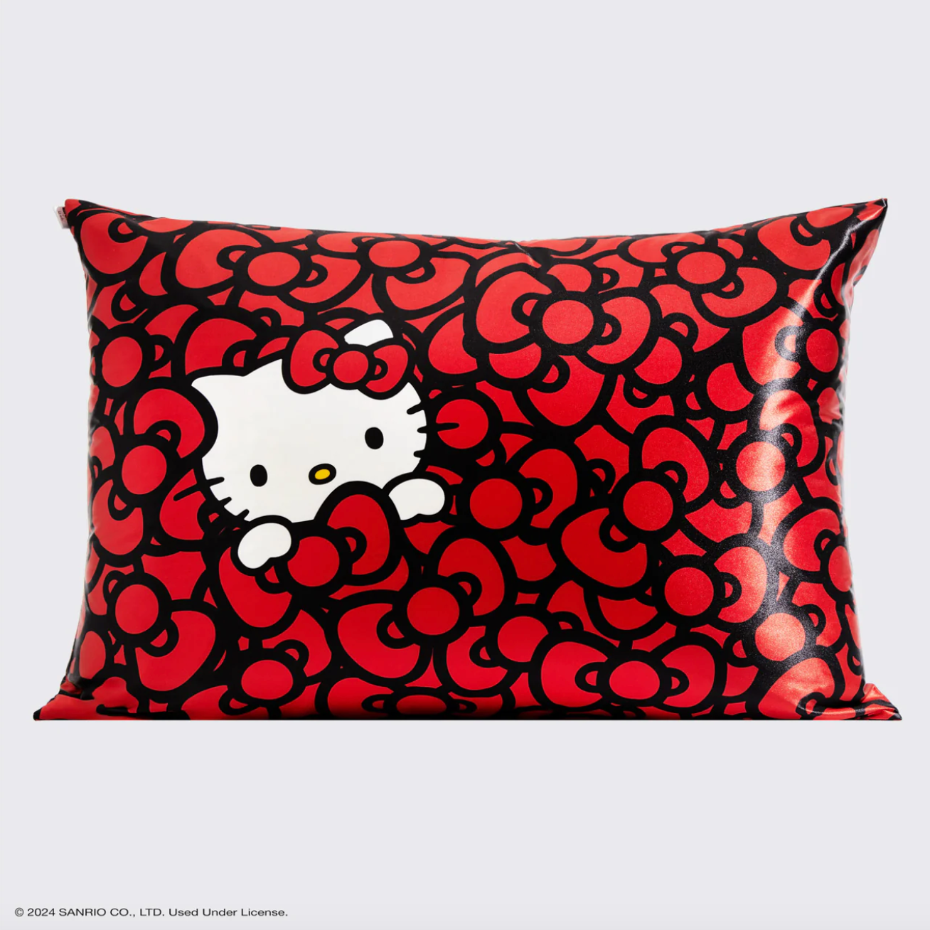 Hello Kitty x Kitsch Satin Pillowcase - Hello Kitty Bathes in a Sea of Bows 1pk