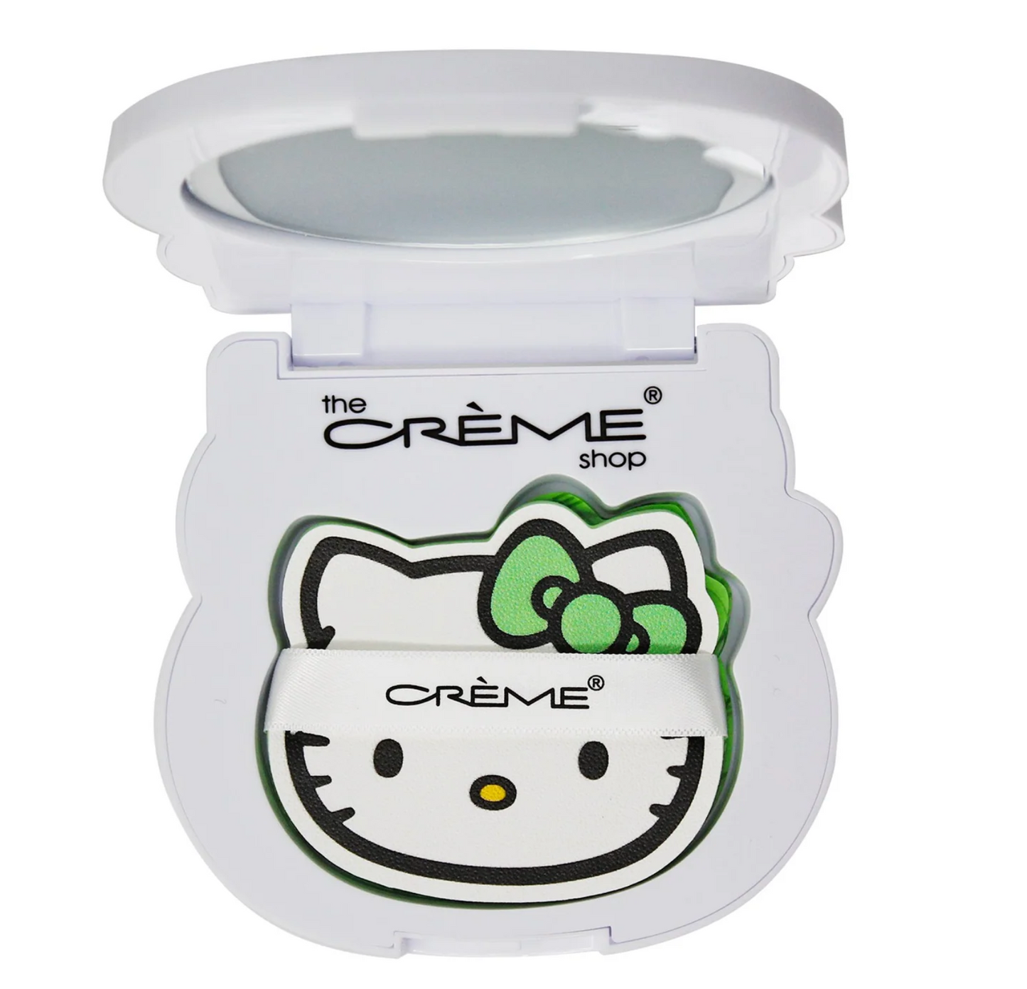 The Crème Shop x Hello Kitty Matcha Blotting Papers + Reusable Compact Mirror (Limited Edition)