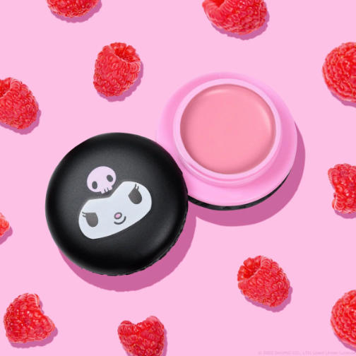 Kuromi Macaron Lip Balm - Raspberry Cream Puff