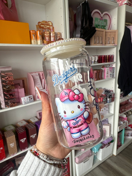 Rhinestone Pink Hello Kitty Dodgers