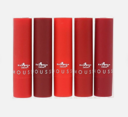 Italia Deluxe Top Five 5-PCS Mousse Matte Lipstick Set - Caliente Reds