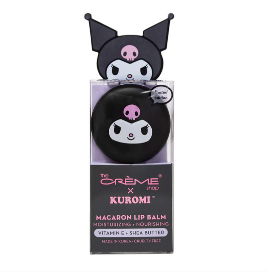 Kuromi Macaron Lip Balm - Raspberry Cream Puff