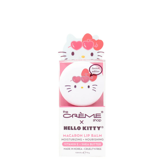 Hello Kitty Macaron Lip Balm - Strawberry Milkshake Flavored