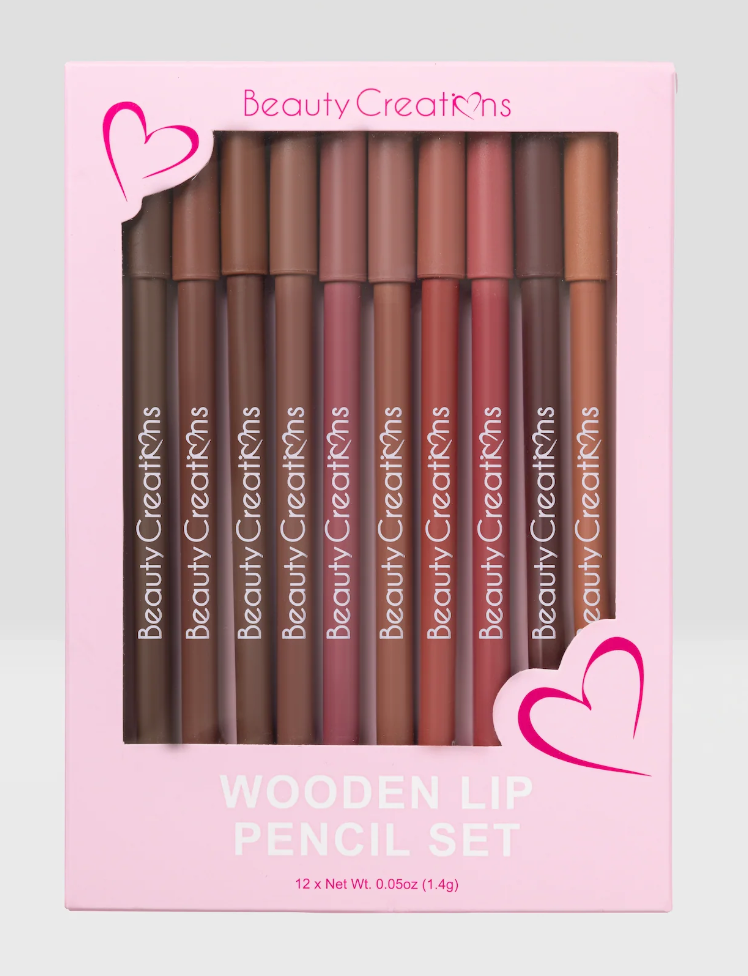 Wooden Lip Pencil Set