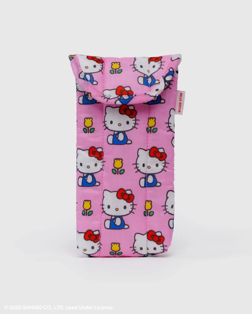 Hello Kitty Pink Puffy Glasses Sleeve